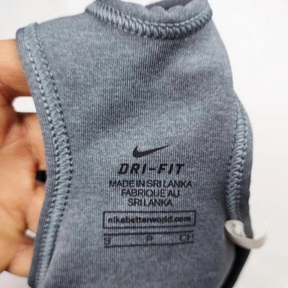 Nike Women's Pro Classic Padded Sports Bra Carbon/Black Color Size Small - Picture 5 of 6